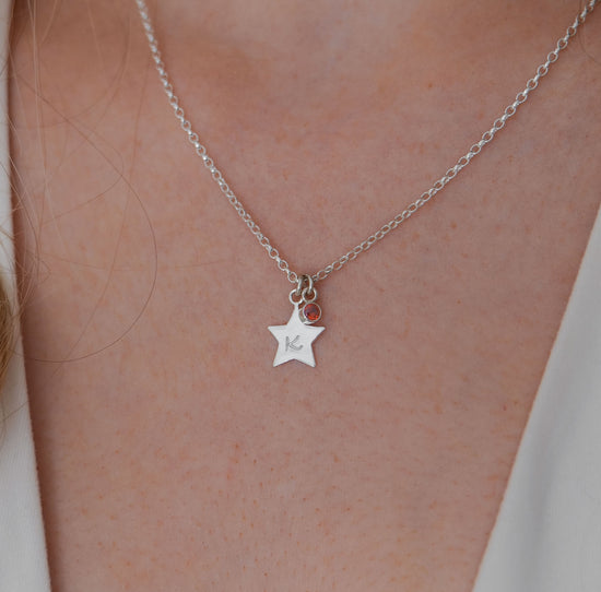 Star Birthstone Necklace