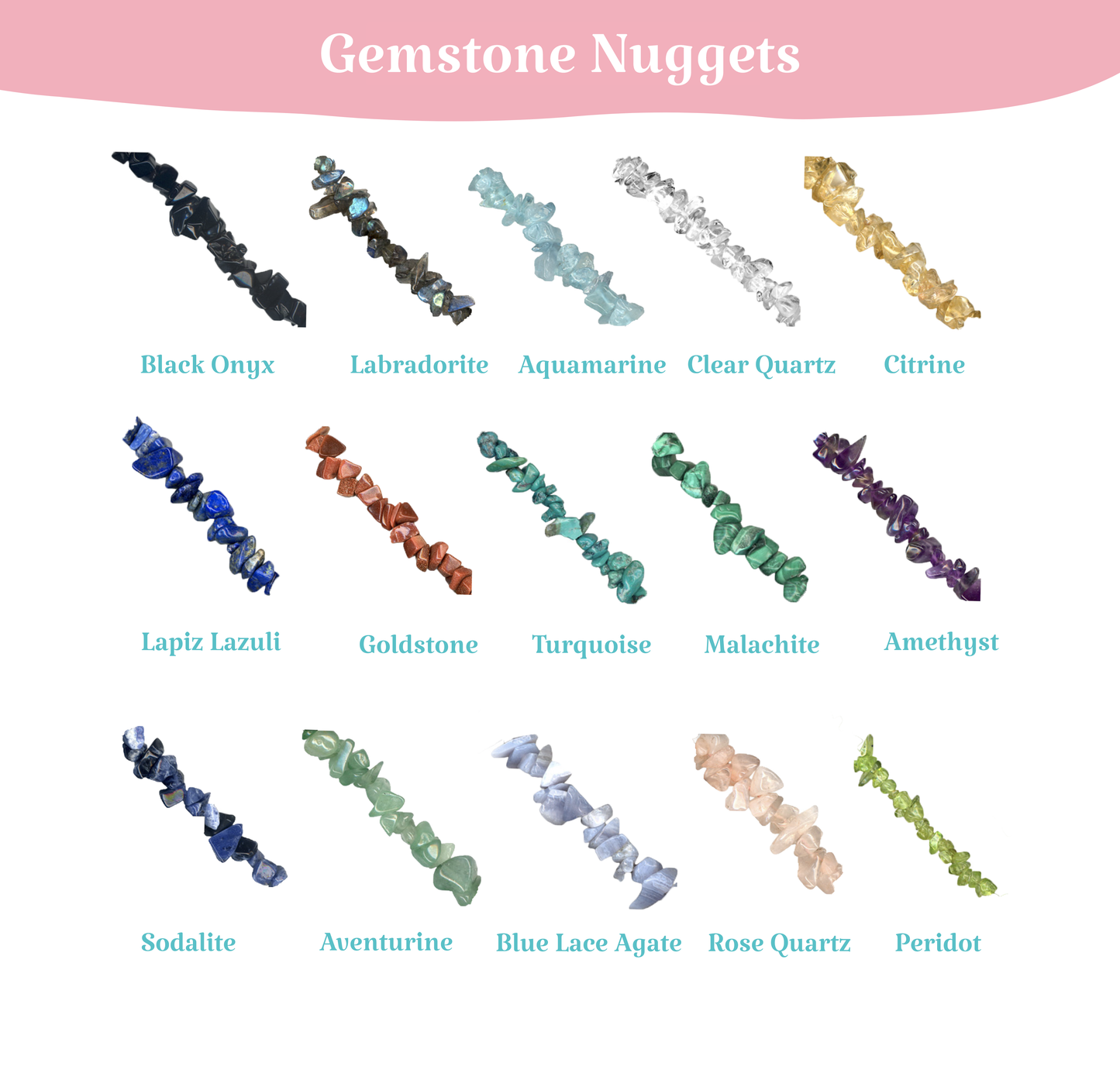 Constellation Necklace with Gemstone Nugget