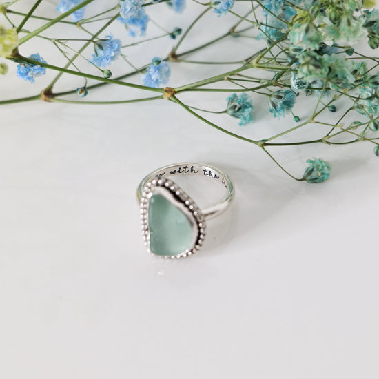 Go with the Flow Sea Glass Ring
