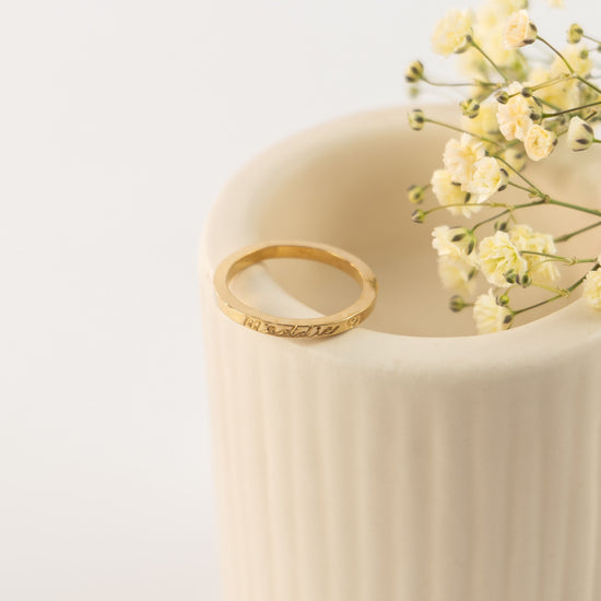 Gold Story Ring