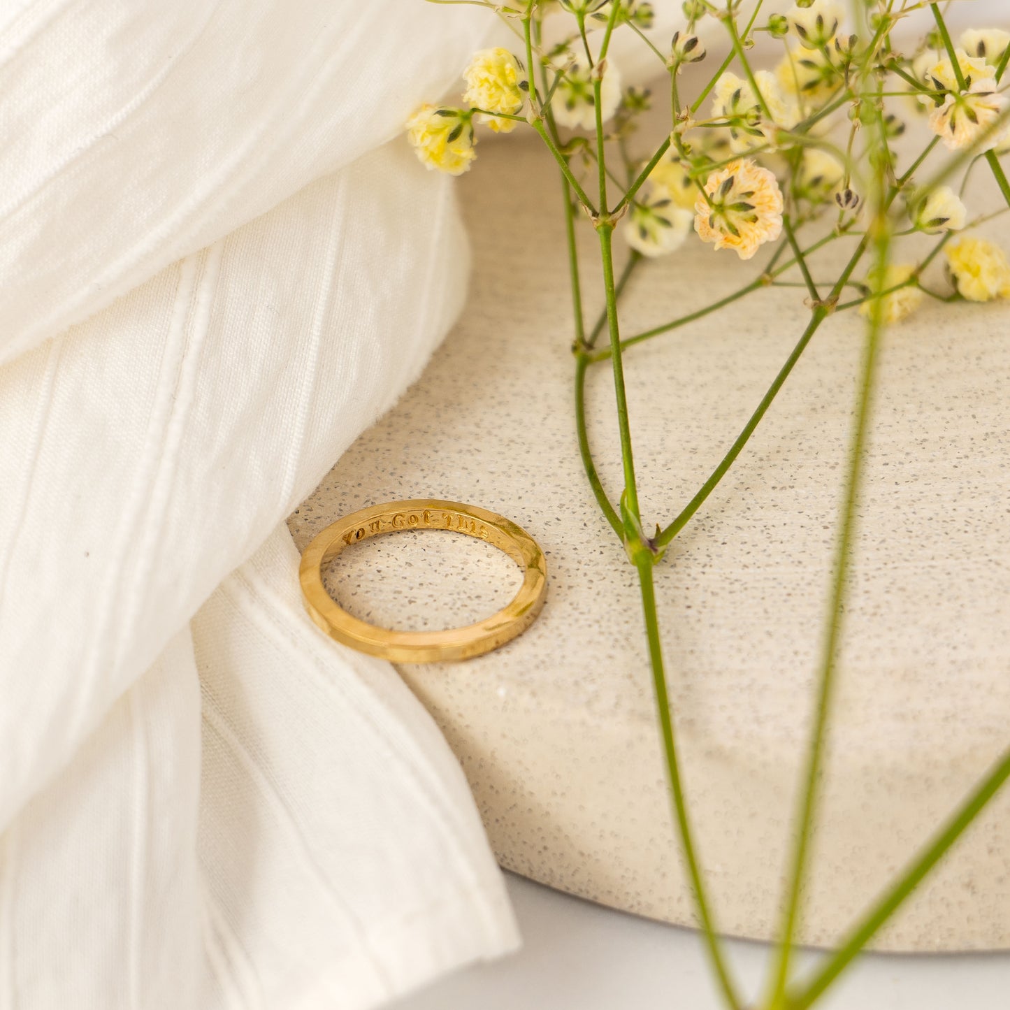 Gold Story Ring