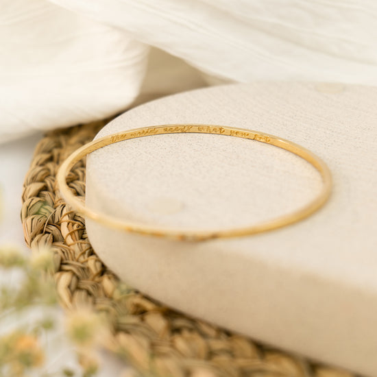 Gold Story Bangle