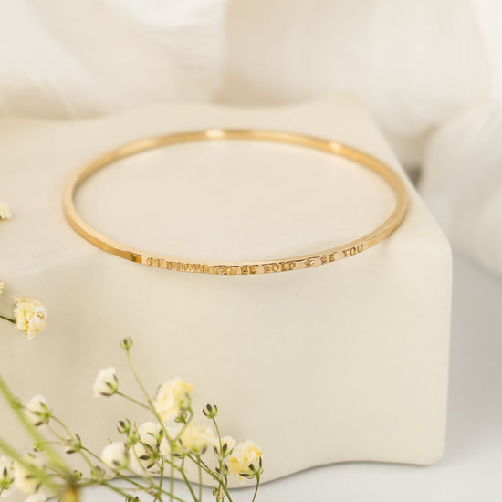 Gold Story Bangle