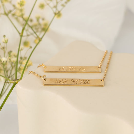 Gold Bar Necklace