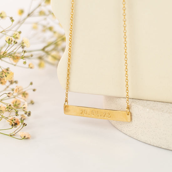 Gold Bar Necklace