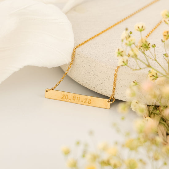 Gold Bar Necklace