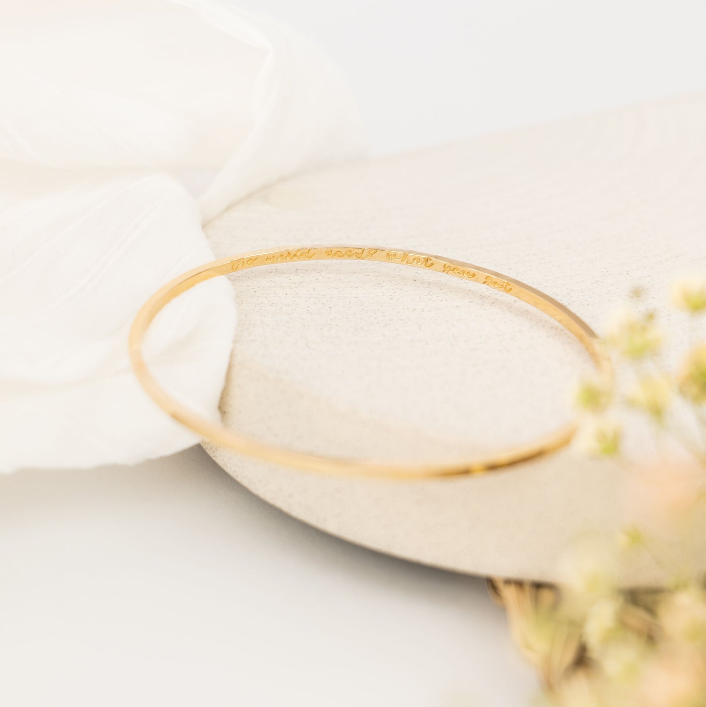 Gold Story Bangle