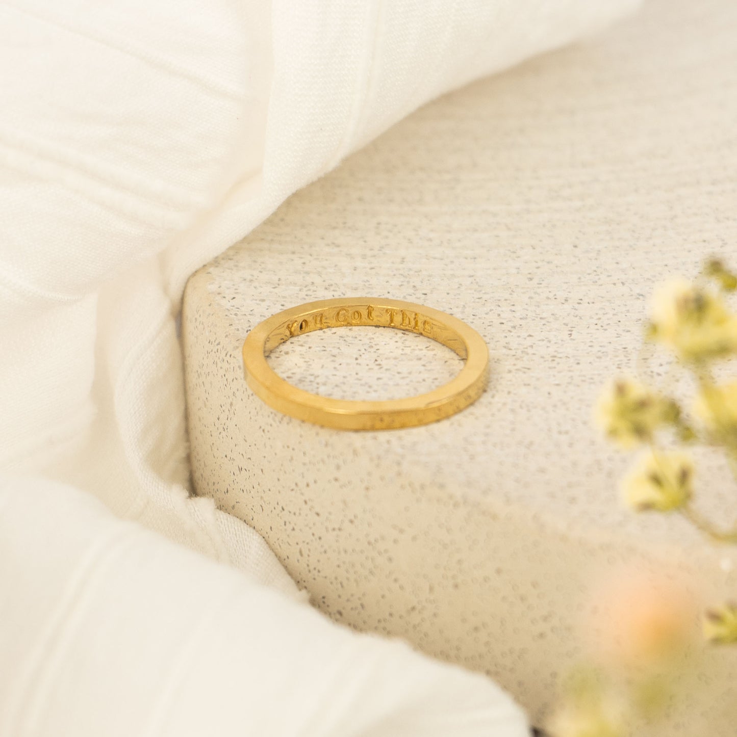 Gold Story Ring