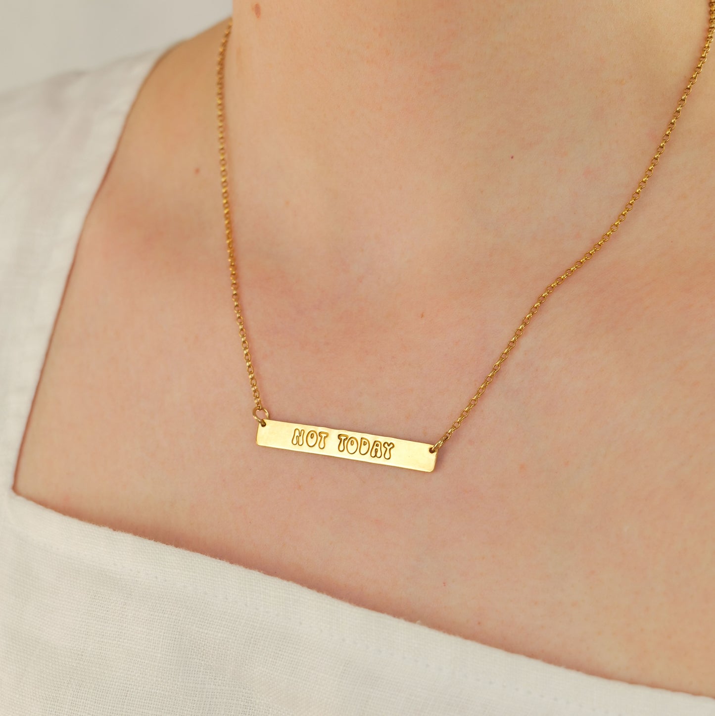 Gold Bar Necklace