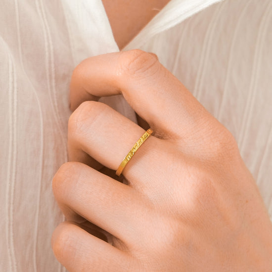 Gold Story Ring