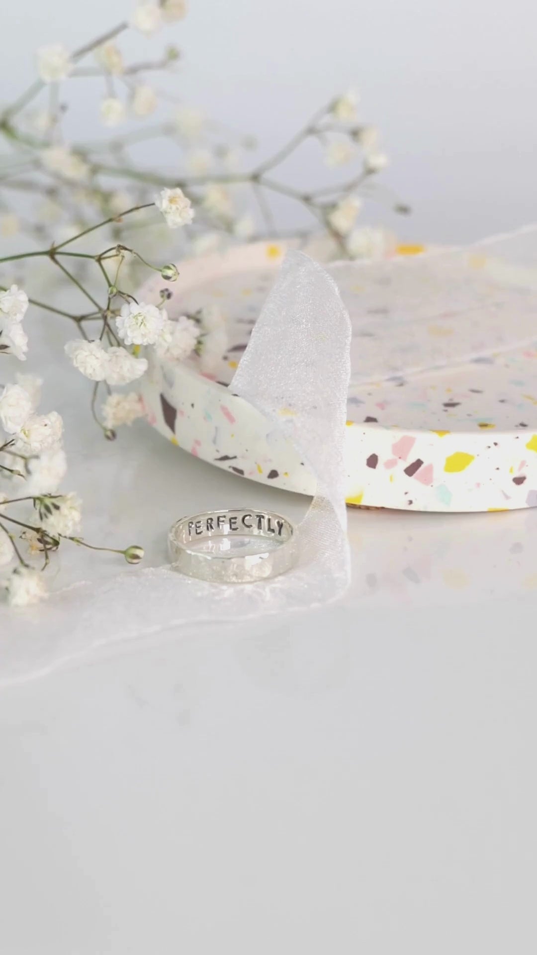 Hammered Secret Message Ring