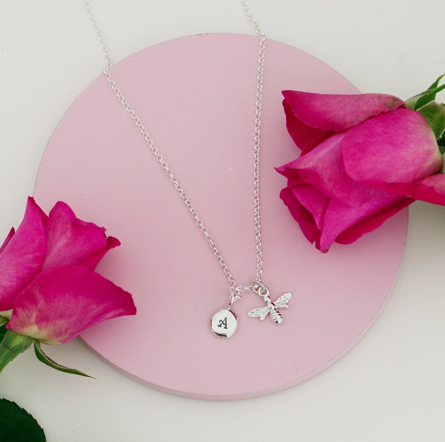 Personalised Honey Bee Necklace