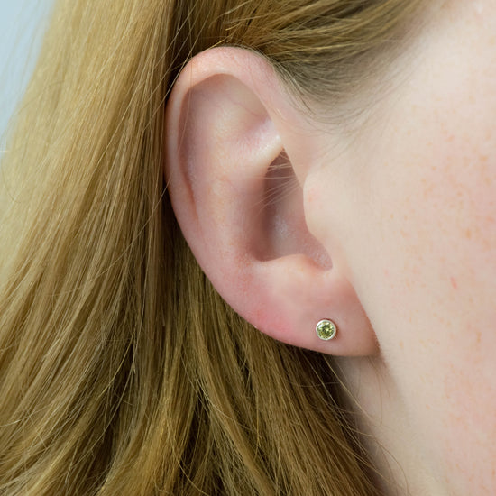 Birthstone Stud Earrings