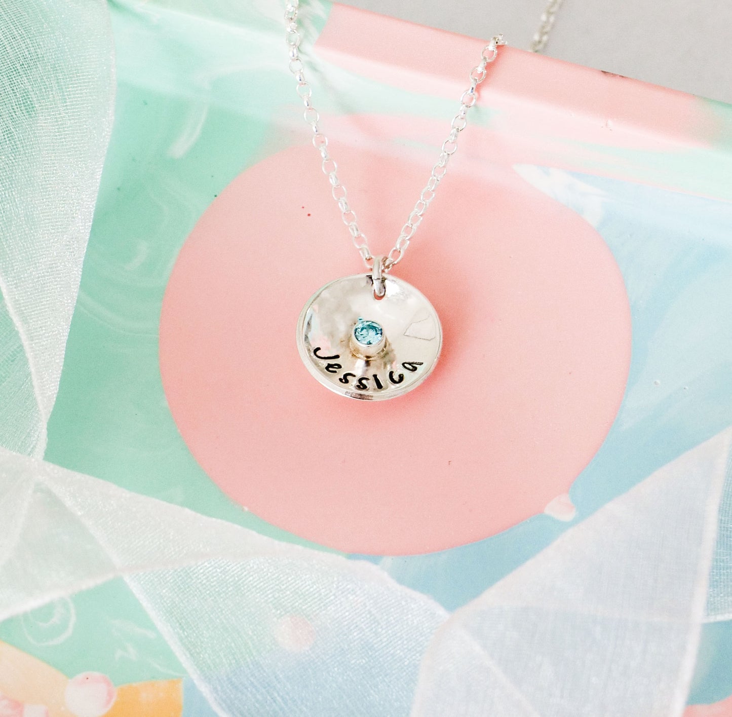 Domed Name Necklace