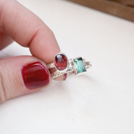 Load image into Gallery viewer, Garnet Ring - Pick your own stone
