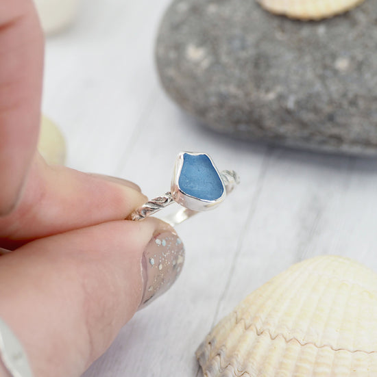 Load image into Gallery viewer, Sea Glass Ring #2
